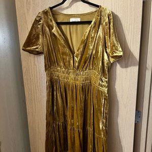 XLP Velvet Anthropologie Dress